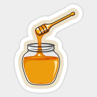 Honey cartoon illustration Sticker